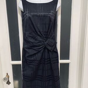 Anne Klein Dark Plaid Midi Dress